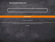 Tablet Screenshot of christianedwarehouse.com
